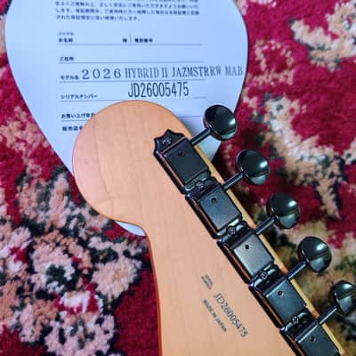 *NEW IN BOX* 2026 Fender Japan Hybrid II Jazzmaster Satin Metallic, Matte Aero Blue - MIJ JD26 image 4