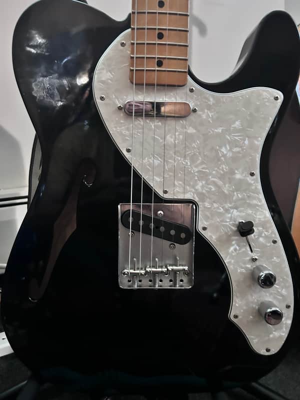 Fender Vintera II '60s Telecaster Thinline with Maple Fretboard 2023 - 2026 - Black image 1