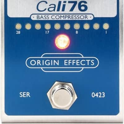 Origin Effects Cali76 Bass Compressor Pedal - Super Vintage Blue image 2