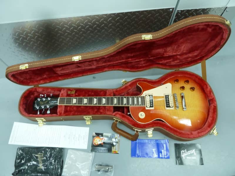 NEW! Gibson Les Paul Traditional Pro V Gloss 2021 AAA Flame Top Cherry Burst USA Case Papers_158 image 1
