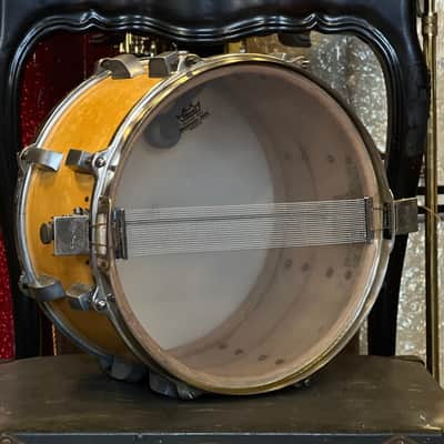 VINTAGE 1940's Lefima 8x14 Snare Drum in White Marine Pearl image 5