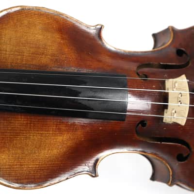 Von Friedrich August Glass Stradivarius 1737 4/4 German Violin w/ Wooden Case image 16