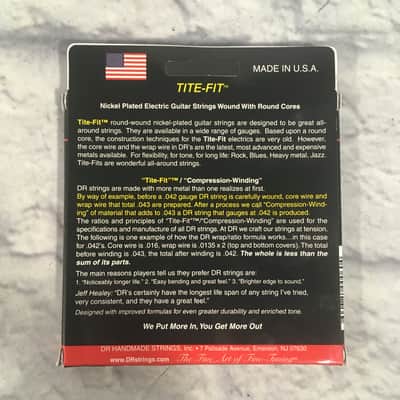 DR Tite Fit Lite Nickel Electric Guitar Strings 9-42 image 2
