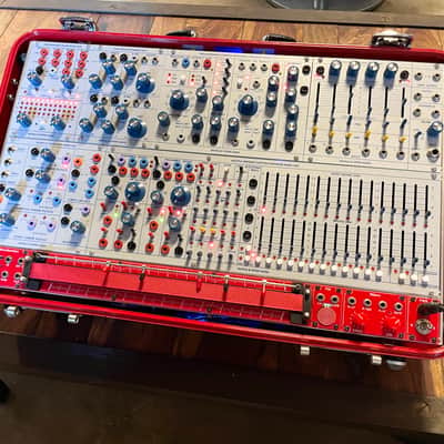 Buchla Tiptop 200t series with BPNYC ZERO Halliburton Eurorack Modular Travel Case 7U 'REDRUM" #2 image 12