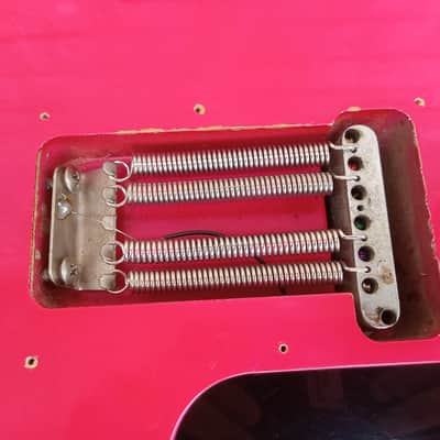 Vintage 1980's BC Rich NJ Series Mockingbird Electric Guitar w/ Gig Bag! Hot Pink, Japan! image 16
