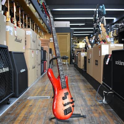 Spector Euro 5 CST 5-String Electric Bass Guitar Natural Red Burst Gloss w/Padded Gig Bag image 5