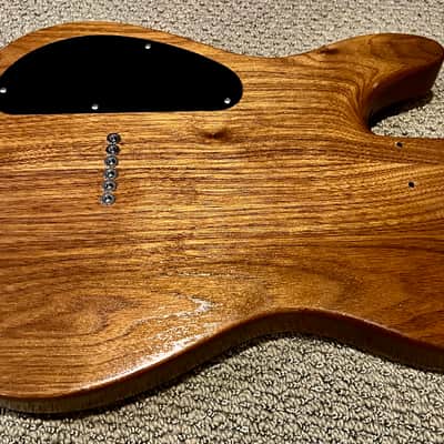 Warmoth Carved-Top Loaded Hollow body  Telecaster body- Walnut image 5