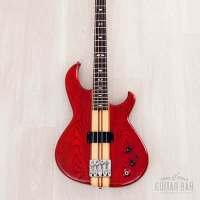 1982 Aria Pro II SB-R60 PR Vintage Neck Through Bass Padauk Red, Near-Mint, Japan Matsumoku image 2