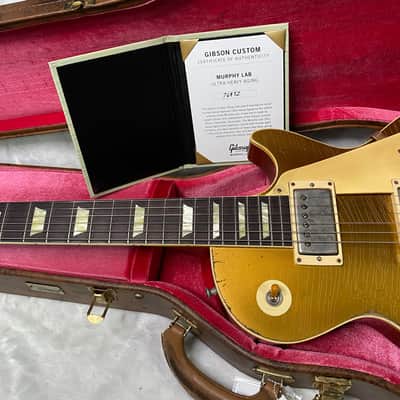 NEW! Gibson Custom Shop '57 Les Paul Gold Top Reissue Ultra Heavy Murphy Lab - Authorized Dealer - 8.8 lbs! - G07284 image 12