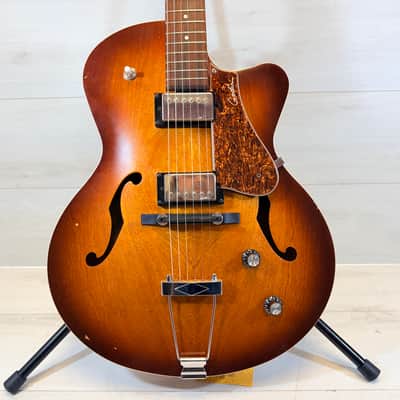 Godin 5th Avenue CW Kingpin II HB Cognac Burst Hollowbody Electric Guitar w/Gig Bag - Made in Canada image 2