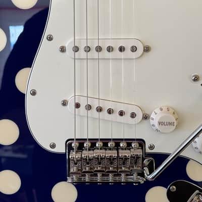 Signed by Buddy - Fender Buddy Guy Artist Series Signature Stratocaster - Blue with White Polka Dots image 5
