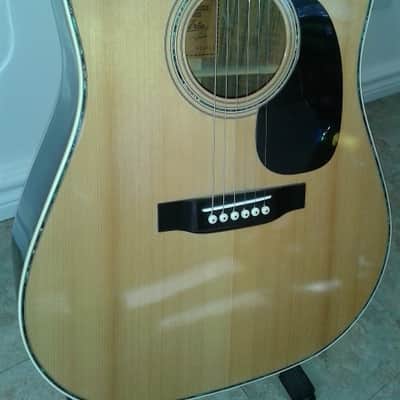 Rare ARIA W-20D Vintage MiJ Japan Acoustic Dreadnought Guitar image 2