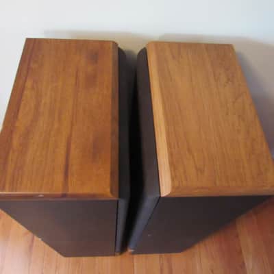 Advent Maestro speakers in very good condition  Newly re-foamed woofers. I lightly sanded and oiled image 5