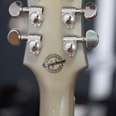2013 Epiphone Limited Edition Les Paul Custom Pro - in TV Silver image 12