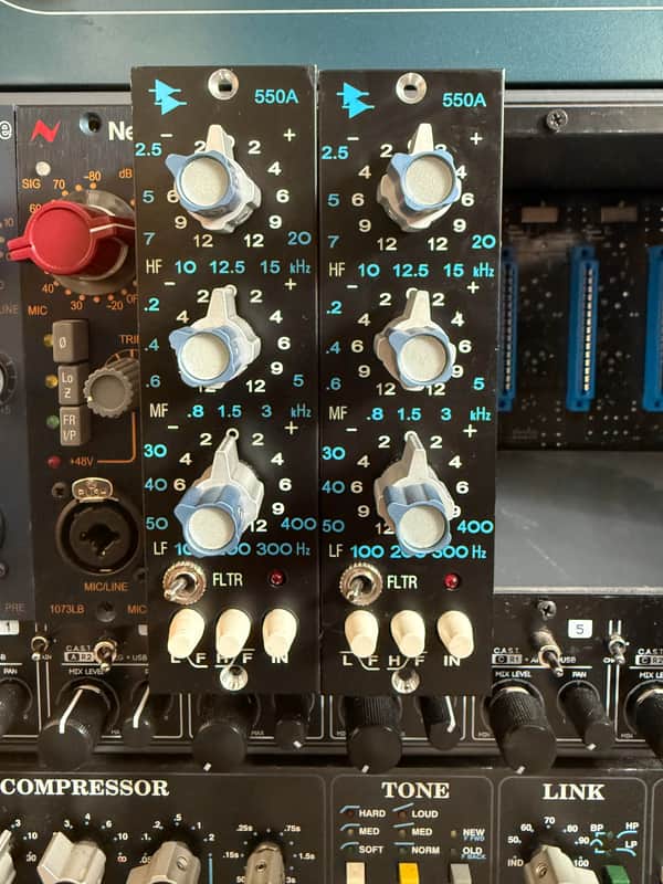 API 550A 500 Series 3-Band Equalizer matched pair image 1