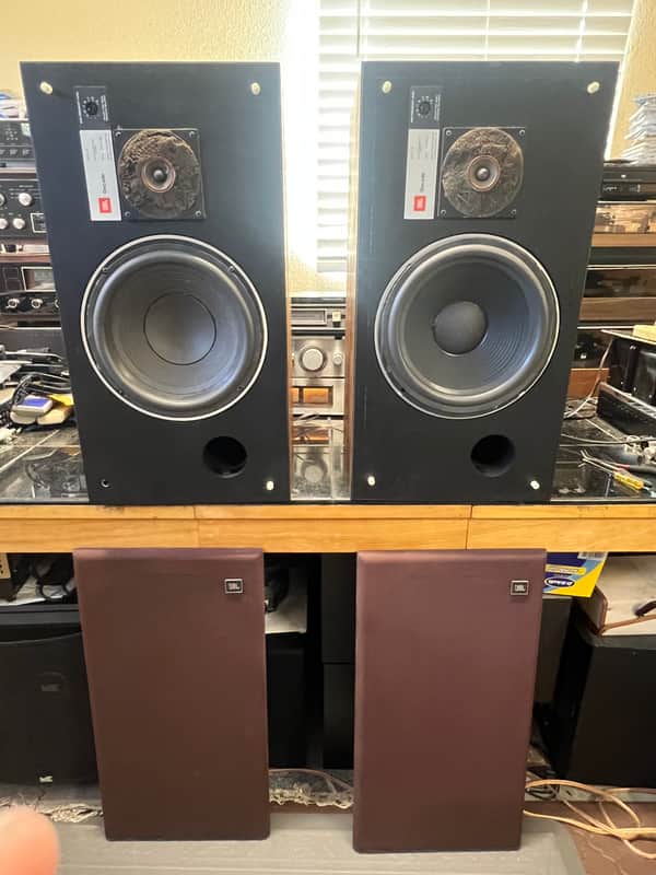 Pair of Vintage Pair of JBL Decade L26 Floor Loudspeakers READ SEE VIDEO image 1