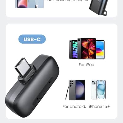 Wireless Mini Lavalier Microphone for iPhone & Android, Dual Clip-On Mics with 30H Charging Case, Intelligent Noise Cancellation, Tiny Portable Mic for Vlogging, TikTok, Live Stream, Teaching Meetings image 4