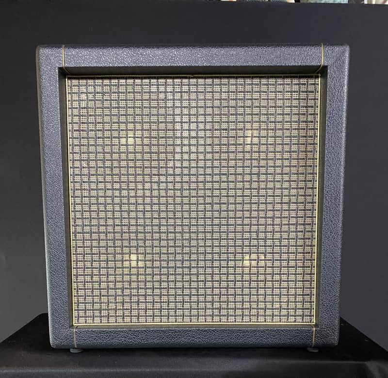 Kerry Wright Custom 4 x 8 Cab - Green Levant Finish Checker Board Grill Cloth & Trusonic  Speakers image 1