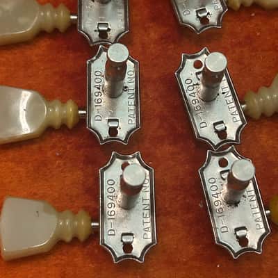 Vintage Kluson Deluxe Single Line Double Ring Tuners Gibson 1960 1961 1962 1963 1964 Les Paul SG 335 - Nickel image 5