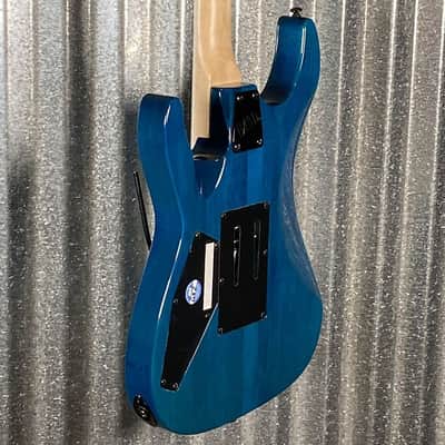 ESP LTD MH-203QM See Thru Blue Quilt Top Guitar MH203QMSTB #2634 Used image 7