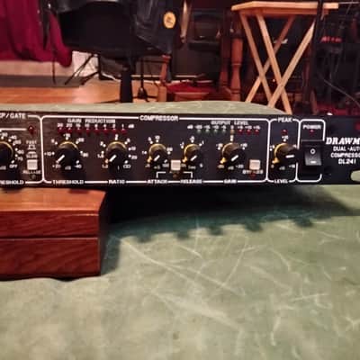 Drawmer DL241 Dual-Auto Compressor with TRS Connectors 2010s - Black image 2
