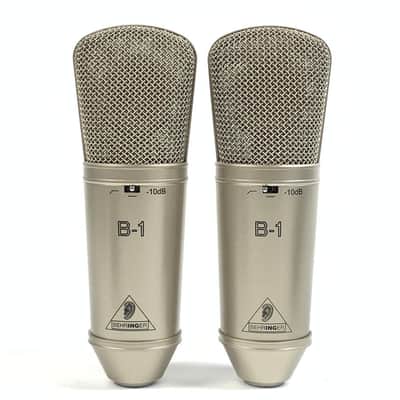 Behringer B-1 Lot of 2 Large Diaphragm Cardioid Condenser Microphone 2001 - Present - Nickel TGHM image 2