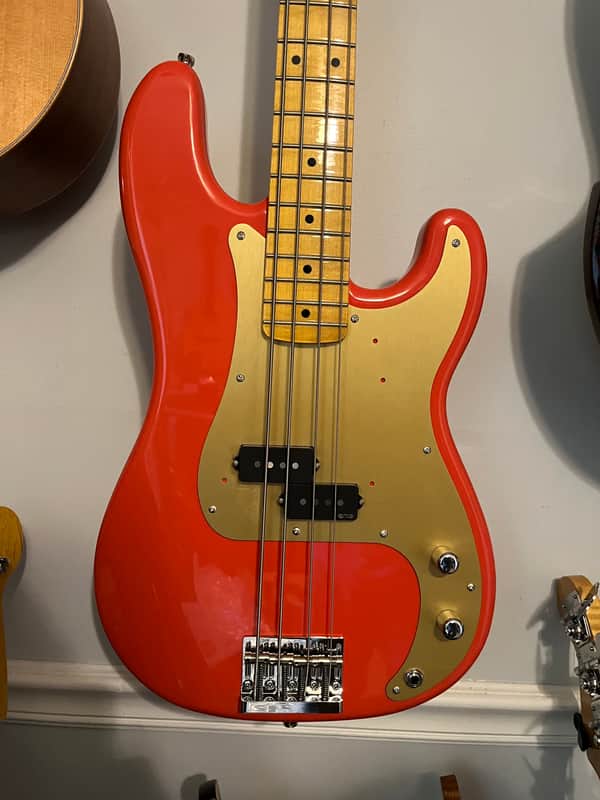 Warmoth Precision Bass Body - Loaded - Fiesta Red image 1