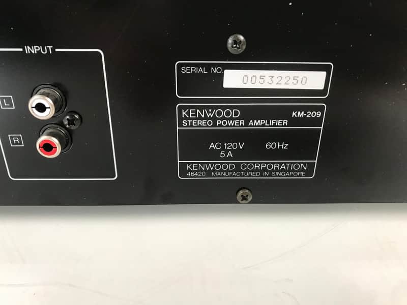 Kenwood Stereo Power Amplifier KM-209 | Reverb