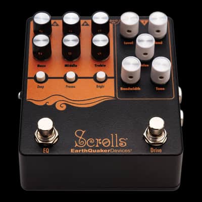 EarthQuaker Devices Scrolls Bass Odyssey PreAmp/Overdrive/EQ/DI Pedal image 3