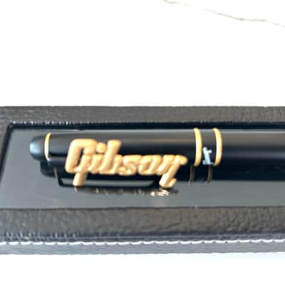 Official Gibson Black Logo Pen w/ Collector Case | Gold Gibson Script image 3