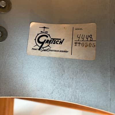 Immagine Gretsch 8" Tom "Drop G" Stop sign  1981 - White Nitron - 7