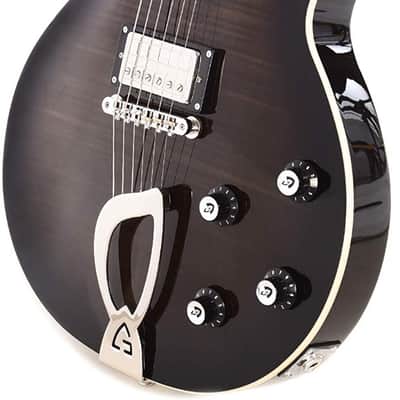 Guild Newark St Collection Aristocrat HH Electric Guitar in Trans Black Burst image 8