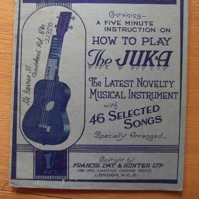 HESS VINTAGE HESS JUKA UKULELE - RARE PIECE DE MUSEE ! 1938 image 5