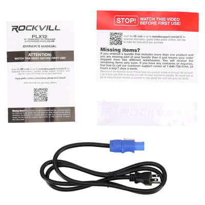 Rockville PLX12 12" Powered PA Speaker 3000w Peak/750w RMS, Plywood Enclosure image 11