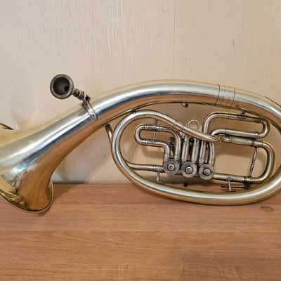 Alto Wind Brass Musical Instrument USSR Soviet Alt Vintage and Rare image 3