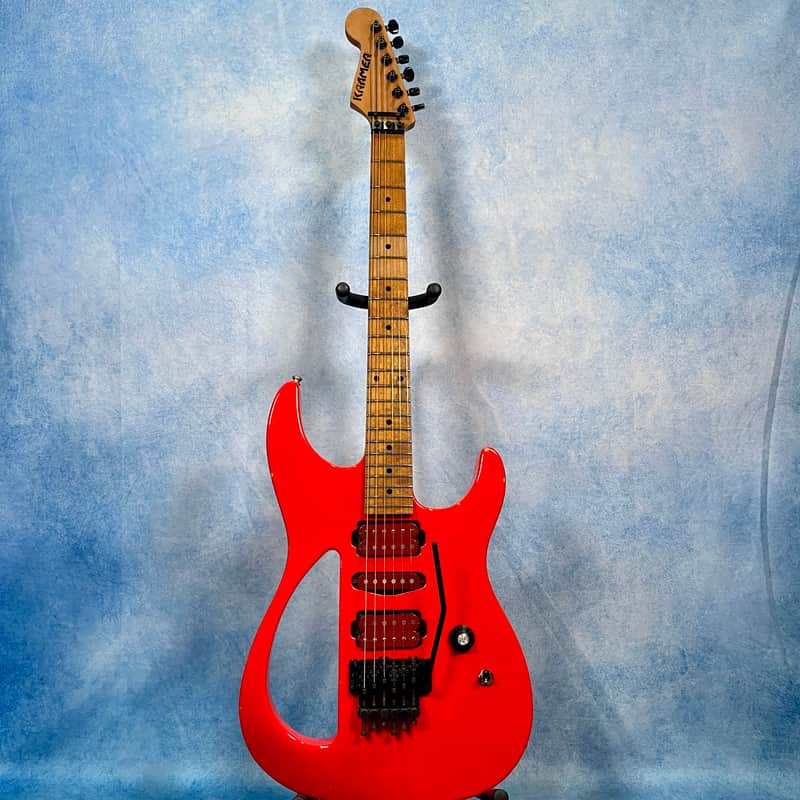 Kramer CK-110 Tatsuya Artist Model Red/Orange Made in Japan, MIJ image 1