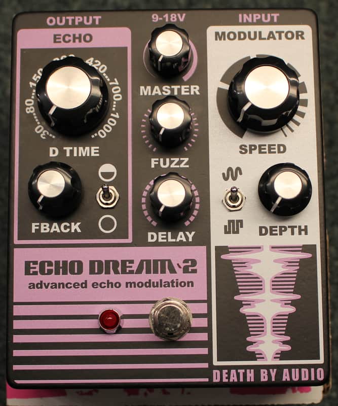 Death By Audio Echo Dream 2 Advanced Echo Modulation Guitar Effects Pedal image 1