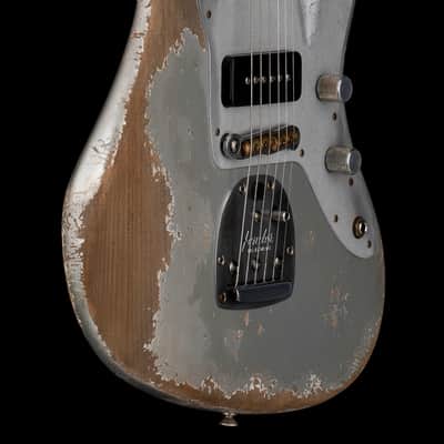 Mint Fender Custom Shop NAMM Masterbuilt Apprentice Dylan Delpizzo-Howell 1962 Jazzmaster Ultra Heavy Relic - Inca Silver #78858 image 6