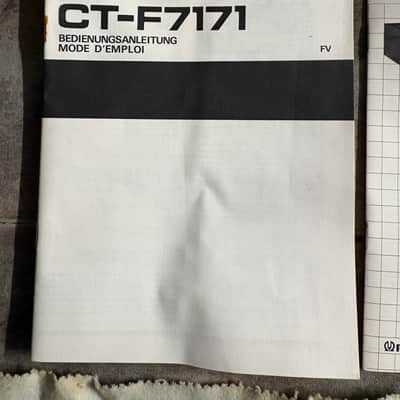 [NOS] Pioneer stereo cassette tape deck CT-F7171. Untouched. Original Packaging. image 8