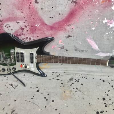 Vintage Teisco K-3L Sharkfin Circa 1960's Dark Greenburst Needs TLC & Repair K3-L image 5