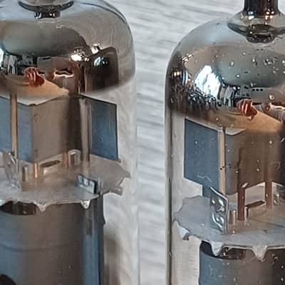 Perfect 70's TUNGSRAM el84 6bq matched quad great Mullard alternative for Vox ac30 Marshall Orange image 9