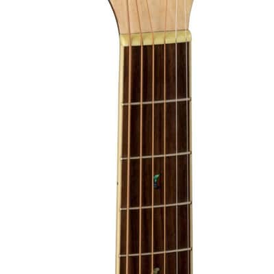Luna Flora Rose Acoustic-electric Guitar - Gloss Natural Quilted Maple image 5