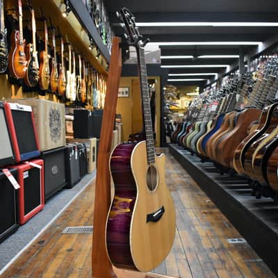 Taylor Custom Catch #8 C14CE Grand Auditorium Sitka Spruce/Flamed Maple Acoustic-Electric Guitar 2024 Lilac Wine w/Hard Case image 5