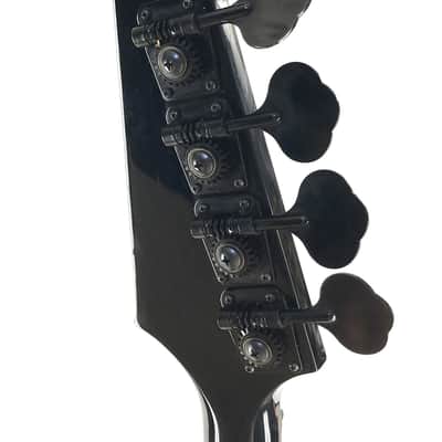 Greco Thunder Bird Bass, Black, 1987, Made In Japan, HUGE LOW END image 7