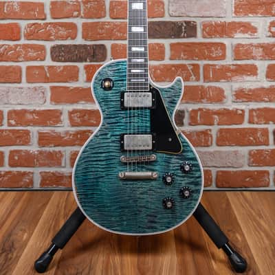 Gibson Custom Shop Les Paul Custom AAAA Flame Maple Top Murphy Lab Heavy Aged Nordic Blue 2025 w/OHSC image 4