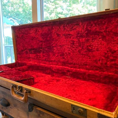 **Vintage** (1955-1958) Fender Tweed Stratocaster/telecaster Electric Guitar Case image 2