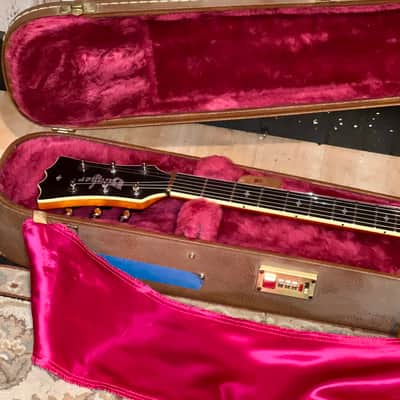 Rare 2002 Bunker BAT 375 Semi Hollow Cutaway Electric Guitar, Amberburst Finish   Pro Setup Includes very Nice Gibson Case ! image 21