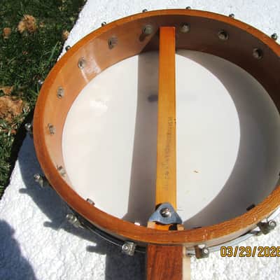 Vintage Tenor Banjo, 1920's, 10 3/4" Head, 17 Fret, Waverly Tailpiece, Clean image 9