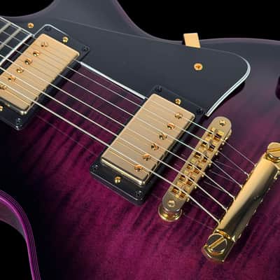 2016 Gibson Les Paul Custom Figured Custom Shop Flame Top ~ Purple Widow image 6