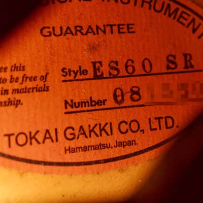 Tokai ES60 SR (ES-335) | Cherry Red | 2008 | China image 13
